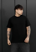 Чоловіча Футболка Стаф Чорна З Реглан Рукавами Базова Staff Black Reglan XL (387411)