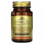 Витамин D3 Solgar (Vitamin D3) 1000 МЕ 100 жевательных таблеток SOL54956