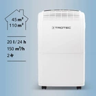 Осушувач повітря Trotec TTK 75 E до 45 м², 20 літрів
