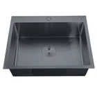 Мийка Zerix ZH5843-215 Nano-Black (3.0/0.8) з нержавіючої сталі (MX1584) (00149357)