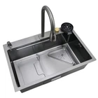 Мийка Mixxus Premium MH7246-SET-01 Nano-Black з вбудованим змішувачем (MX1696) (00149410)
