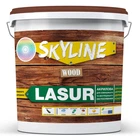 Лазурь декоративно-защитная для обработки дерева LASUR Wood SkyLine Бесцветная 5л