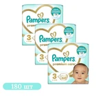 Детские подгузники 180 шт Pampers Premium Care размер 3 (6-10 кг)