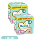 Детские подгузники 348 шт Pampers Premium Care размер 4 (9-14 кг)