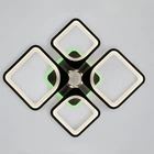 Люстра VALESO YZD1267 Чёрная с музыкальной колонкой и RGB