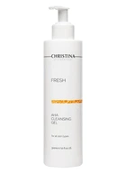 Що очищає гель з фруктовими кислотами для всіх типів шкіри Christina Fresh AHA Cleansing Gel for all skin types 300 мл