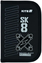 Пенал школьный Kite Skate 1 отделение 20.5x14x4 см Черный (K26-622-4)