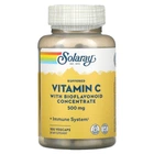 Вітамін C з концентратом біофлавоноїдів Solaray (Buffered Vitamin C with Bioflavonoid Concentrate) 500 мг/100 мг 100 капсул SOR04420