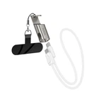 Кабель Hoco X126 Experto 60W lanyard charging data cable C to C(L-0.35M) Gray