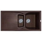 Кухонная мойка Adamant NEW LINE PLUS коричневая 975x495x235 мм, с крылом 97,5 см