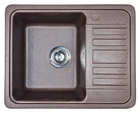 Кухонная мойка Adamant SMALL коричневая 570x455x180 мм, с крылом 57 см
