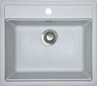 Кухонная мойка Adamant STEP светло-серая 565x500x190 мм, без крыла 56,5 см