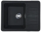Кухонна мийка Adamant SMALL чорний металік 570x455x180 мм, з крилом