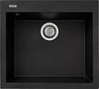 Кухонная мойка Adamant UNIVER черная 560x500x200 мм, без крыла 56 см