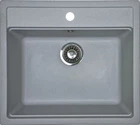Кухонная мойка Adamant STEP серая 565x500x190 мм, без крыла 56,5 см
