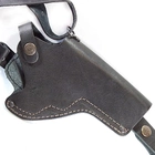 Кобура для Револьвера оперативная не формованная Кожа Чёрная Beneks A021 - изображение 1