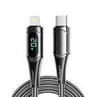Кабель ESSAGER LED Digital Display USB-C to Lightning PD 20W 3A 1m Black (EXCTL-YD01)