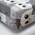 Простирадло на резинці Moon&Star Furry Friends Бязь Gold Люкс 180х200х10 см (MS-850002176)