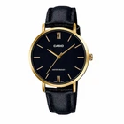 Жіночий годинник Casio LTP-VT01GL-1B золотисті індекси