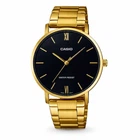 Чоловічий годинник Casio MTP-VT01G-1B мінімалістичний