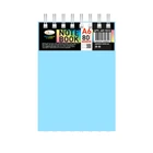 Блокнот А6 В-БП6-80(Light-Blue) 80 аркушів, пружина зверху