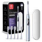 Щетка электрическая зубная Xiaomi OClean X Plus Pro Digital Smart Sonic Electric Toothbrush серебристая (6970810556179)