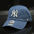 Синяя кепка 47 brand MLB New York Yankees Clean Up B-RGW17GWSNL-TBA
