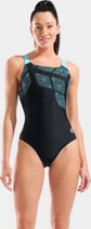 Купальник закритий для жінок Arena KIKKO SWIMSUIT SWIM PRO BACK чорний, бірюзовий Жінки 40