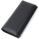 Гаманець ST Leather З натуральної шкіри Чорний (22676)