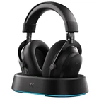Беспроводные игровые наушники Mchose V9 Turbo+ Steel Black гарнитура с микрофоном и станией для зарядки 2.4ГГц / USB / Bluetooth