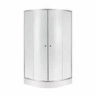 Душевая кабина Lidz Latwa SC90x90.SAT.LOW.FR, стекло Frost 4 мм + Lidz Душевой поддон KAPIELKA ST90x90x15
