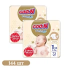 Дитячі підгузки 144 шт Goo.N Premium Soft розмір 1 (NB) (для немовлят до 5 кг)