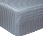Простыня на резинке Moon&Star Stripe Gray Satin Stripe 190х200х25 см (MS-850004617)