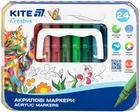 Набор маркеров акриловых с жидкими чернилами Kite Creative 24 цвета (K-1162)