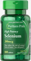 Селен Puritan's Pride (Selenium) 200 мкг 100 таблеток PTP13201