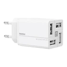 Мережевий зарядний адаптер Remax RP-U43 Wanfu 18W 3.4A, 4×USB