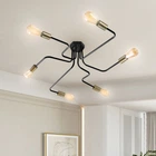 Люстра паук MSK Electric Maze c бронзовыми патронами NL 10084/6 BK+BN
