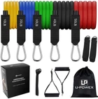 Набор трубчатых эспандеров U-Powex Home Gym 5 штук Резиновые жгуты для фитнеса чехол 2601264201