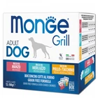 Набір вологого корму Monge Dog Wet GRILL MIX з тріскою, індичкою та куркою, яловичиною для дорослих собак