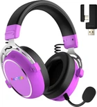 Игровые накладные наушники Hator Hypergang 3 Hi-Res Cyber Violet (ESH52), проводные, с микрофоном, Hi-Res Audio, до 40 часов работы, фиолетовые
