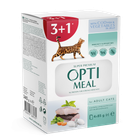 Влажный корм для кошек Optimeal с треской и овощами в желе 85 г