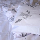Простынь MirSon Бязь 17-0956 White Botanica 150х220 см (2200013182702)