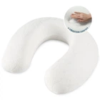 Подушка-рогалик IDEIA "MEMORY FOAM" 30х40 см (з ефектом пам'яті, з наволочкою), Білий 000035585