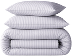 Простынь MirSon Ranforce Elite 17-0600 Stripe White Gray 220x240 см (2200008048556)