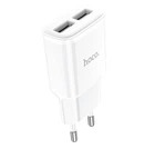 Мережевий зарядний пристрій HOCO C88A Star round dual port charger 12W White
