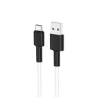 Кабель BOROFONE BX31 USB to Type-C 3A, 1m, silicone, TPE connectors, White