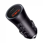 Автомобильное зарядное устройство Baseus 60Вт два порта USB Type-C и USB Type-A черный