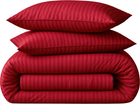 Простирадло MirSon Бязь 17-0608 Stripe Red 220x240 см (2200010364866)