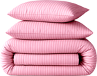 Простынь MirSon Ranforce Elite 17-0607 Stripe Pink 150х220 см (2200008054557)