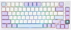 Бездротова ігрова механічна клавітура Ajazz ak820 pro White-purple, Gift Switch, 75%, Hot-Swap, RGB, 2.4GHz/Bluetooth/USB з Українською розкладкою